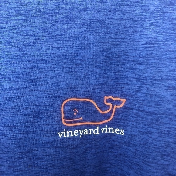 Vineyard Vines Performance Blue Wale Logo Long Sleeve Tee Shirt Men’s Size Small - Picture 5 of 10